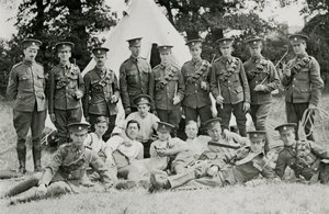 Group Portrait of the London Mounted Army Service Corp